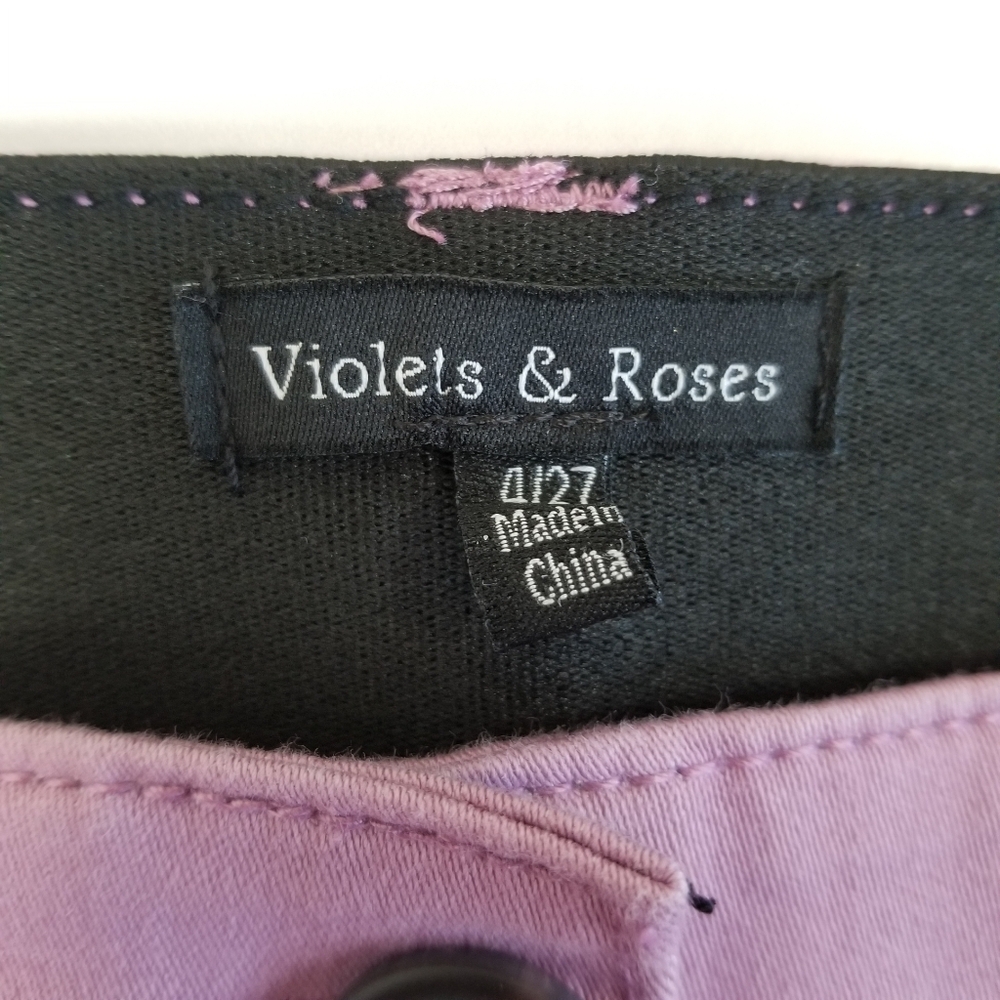 Violets & Roses Capri Pants 4/27 - Picture 4 of 4